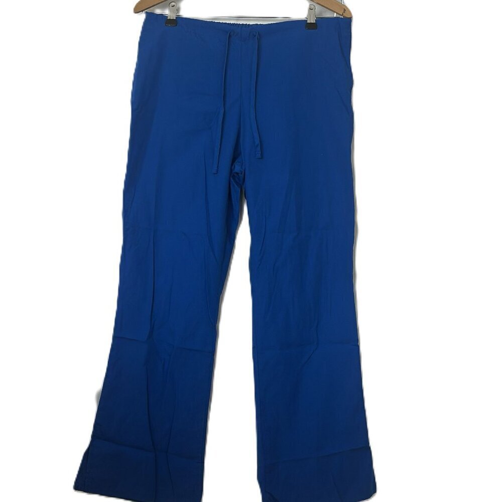 Royal Blue Cherokee Scrub Pants Size Small Drawstring